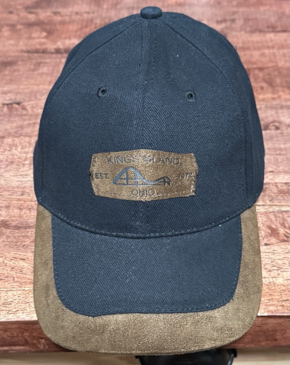 Vintage Kings Island Patch Black Hat/Cap